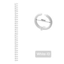 Load image into Gallery viewer, A4 A5 B5 Detachable Buckle Loose-leaf Binding Strip 30-hole Round Hole Coil Opening And Closing Ring DIY Plastic Binder
