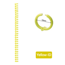 Load image into Gallery viewer, A4 A5 B5 Detachable Buckle Loose-leaf Binding Strip 30-hole Round Hole Coil Opening And Closing Ring DIY Plastic Binder
