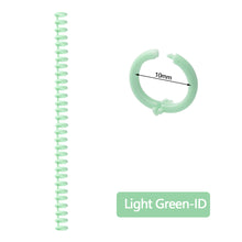 Load image into Gallery viewer, A4 A5 B5 Detachable Buckle Loose-leaf Binding Strip 30-hole Round Hole Coil Opening And Closing Ring DIY Plastic Binder
