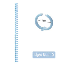 Load image into Gallery viewer, A4 A5 B5 Detachable Buckle Loose-leaf Binding Strip 30-hole Round Hole Coil Opening And Closing Ring DIY Plastic Binder
