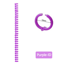 Load image into Gallery viewer, A4 A5 B5 Detachable Buckle Loose-leaf Binding Strip 30-hole Round Hole Coil Opening And Closing Ring DIY Plastic Binder
