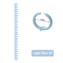 Load image into Gallery viewer, A4 A5 B5 Detachable Buckle Loose-leaf Binding Strip 30-hole Round Hole Coil Opening And Closing Ring DIY Plastic Binder
