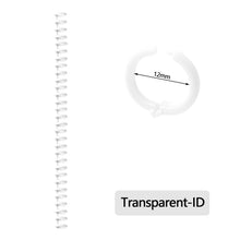 Load image into Gallery viewer, A4 A5 B5 Detachable Buckle Loose-leaf Binding Strip 30-hole Round Hole Coil Opening And Closing Ring DIY Plastic Binder
