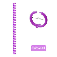 Load image into Gallery viewer, A4 A5 B5 Detachable Buckle Loose-leaf Binding Strip 30-hole Round Hole Coil Opening And Closing Ring DIY Plastic Binder
