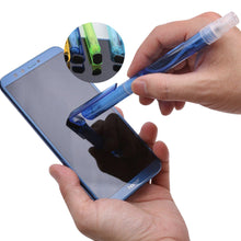 Load image into Gallery viewer, 4in1 Portable Refillable Gel Pen Black Ink Spray Bottles Phone Holder Stand Pens Wipe Screen Cleaning Pens Spray Pen
