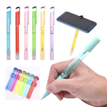 Load image into Gallery viewer, 4in1 Portable Refillable Gel Pen Black Ink Spray Bottles Phone Holder Stand Pens Wipe Screen Cleaning Pens Spray Pen
