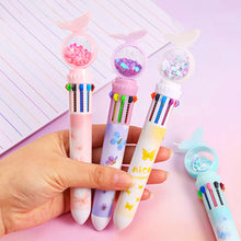 Load image into Gallery viewer, 10Color 0.5mm Student Cartoon Ballpoint Pen Cute Butterfly Colorful Pens Kids Diary Scrapbooking Drawing Stationary
