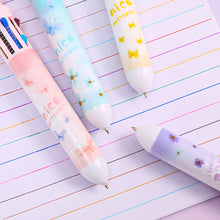 Load image into Gallery viewer, 10Color 0.5mm Student Cartoon Ballpoint Pen Cute Butterfly Colorful Pens Kids Diary Scrapbooking Drawing Stationary
