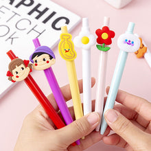Load image into Gallery viewer, Cute Rabbit Flower Poached Egg Black Ink 0.38mm Gel Pens Signature Writing Pen for Kids Stationery Student School Supplies
