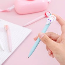 Load image into Gallery viewer, Cute Rabbit Flower Poached Egg Black Ink 0.38mm Gel Pens Signature Writing Pen for Kids Stationery Student School Supplies
