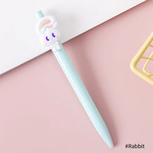Load image into Gallery viewer, Cute Rabbit Flower Poached Egg Black Ink 0.38mm Gel Pens Signature Writing Pen for Kids Stationery Student School Supplies
