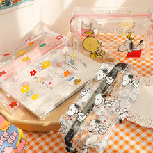 Load image into Gallery viewer, Fluffy Ins Transparent Pencil Transparent Case Large Transparent Plastic Pencil Case Large Capacity Storage Box
