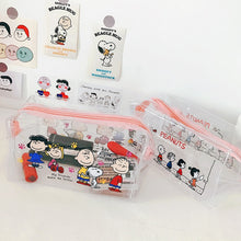 Load image into Gallery viewer, Fluffy Ins Transparent Pencil Transparent Case Large Transparent Plastic Pencil Case Large Capacity Storage Box
