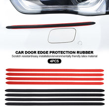 Load image into Gallery viewer, 4Pcs Universal Car Door Edge Protection Rubber Auto Bumper Protector Guard Scratch Sticker White Black Trim 40X1cm
