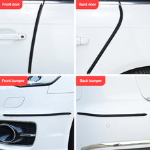 Load image into Gallery viewer, 4Pcs Universal Car Door Edge Protection Rubber Auto Bumper Protector Guard Scratch Sticker White Black Trim 40X1cm
