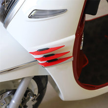 Load image into Gallery viewer, 2Pcs Universal Motorcycle Winglet Aerodynamic Spoiler Wing with Adhesive Decoration Sticker

