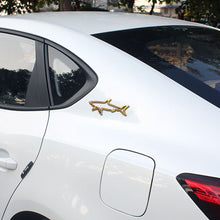 Load image into Gallery viewer, Car Styling Sticker Hollow Shark Badge Decals Automobiles 3D Metal Accessories

