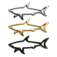 Load image into Gallery viewer, Car Styling Sticker Hollow Shark Badge Decals Automobiles 3D Metal Accessories
