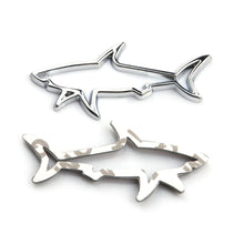 Load image into Gallery viewer, Car Styling Sticker Hollow Shark Badge Decals Automobiles 3D Metal Accessories
