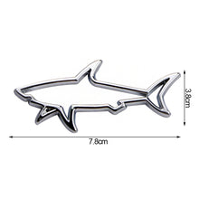 Load image into Gallery viewer, Car Styling Sticker Hollow Shark Badge Decals Automobiles 3D Metal Accessories
