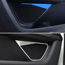 Load image into Gallery viewer, 4Pcs Stainless Steel Interior Moulding Chrome Door Speaker Sound Protector Cover Trim Accessories for Peugeot 3008 5008 17-20
