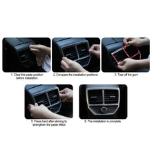 Load image into Gallery viewer, Car Interior Armrest Rear Air Conditioner Vent Outlet Frame Decoration Cover Trim For Peugeot 3008 4008 5008 GT 2016 2017
