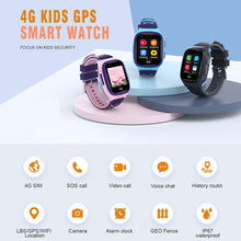 Load image into Gallery viewer, 4G Kids Smart Watch WIFI HD Video Call SOS GPS Tracker Touch Screen Waterproof Phone Smartwatch for Children
