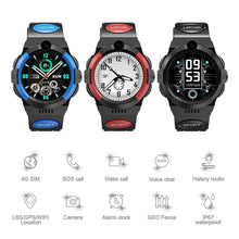 Load image into Gallery viewer, 4G Children's Smartwatch GPS+WiFi+LBS Location Tracker HD Touch Screen Waterproof Clock Dual Camera Kids Watches
