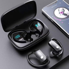 Load image into Gallery viewer, Wireless Bluetooth-compatible Earphone 5.0 LED Digital Display Ear-hanging Sports Waterproof Hifi Stereo HD Calling Headsets

