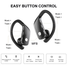 Load image into Gallery viewer, Wireless Bluetooth-compatible Earphone 5.0 LED Digital Display Ear-hanging Sports Waterproof Hifi Stereo HD Calling Headsets
