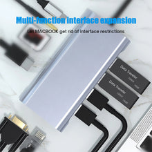 Load image into Gallery viewer, 11 in 1 HUB3.0 Type-C Docking Station USB-C Converter 3.5MM AUX Multi-interface Adapter 4K HDMI Dock Station PC Laptop Splitterg CVC Noise Reduction Headsets
