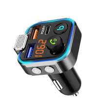 Load image into Gallery viewer, Car MP3 Player Bluetooth 5.0 FM Transmitter One Key Bass Microphone Handsfree Music Play USB QC3.0 PD 20W Quick Charger
