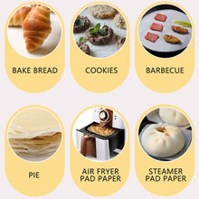 Load image into Gallery viewer, 20pcs Air Fryer Liners Disposable Food Oil-absorbing Paper Airfryer Frying Cooking Papers Non-stick Mat Disposable Baking Sheets
