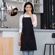 Load image into Gallery viewer, Kitchen Apron Household Oil-Proof Coffee Chef Hand Wipe Apron With Big Pocket Women Baking BBQ Accessories
