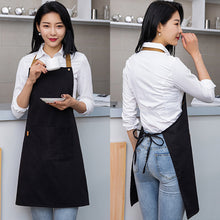 Load image into Gallery viewer, Kitchen Apron Household Oil-Proof Coffee Chef Hand Wipe Apron With Big Pocket Women Baking BBQ Accessories

