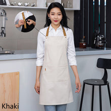 Load image into Gallery viewer, Kitchen Apron Household Oil-Proof Coffee Chef Hand Wipe Apron With Big Pocket Women Baking BBQ Accessories

