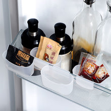 Load image into Gallery viewer, 2Pcs Refrigerator Storage Box Hanging Transparent Storage Rack Kitchen Hidden Storage Holder Shelf Sauce Bag
