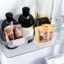 Load image into Gallery viewer, 2Pcs Refrigerator Storage Box Hanging Transparent Storage Rack Kitchen Hidden Storage Holder Shelf Sauce Bag
