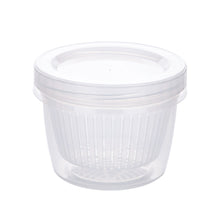 Load image into Gallery viewer, Ginger Garlic Storage Box Round Drain Sealed Box Ginger Garlic Onion Food Vegetable Storage Fridge Box Kitchen Fresh-keeping Box
