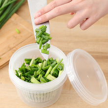 Load image into Gallery viewer, Ginger Garlic Storage Box Round Drain Sealed Box Ginger Garlic Onion Food Vegetable Storage Fridge Box Kitchen Fresh-keeping Box
