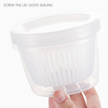 Load image into Gallery viewer, Ginger Garlic Storage Box Round Drain Sealed Box Ginger Garlic Onion Food Vegetable Storage Fridge Box Kitchen Fresh-keeping Box
