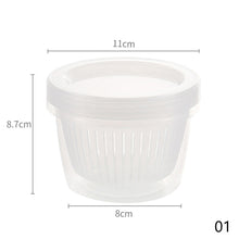 Load image into Gallery viewer, Ginger Garlic Storage Box Round Drain Sealed Box Ginger Garlic Onion Food Vegetable Storage Fridge Box Kitchen Fresh-keeping Box

