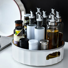 Load image into Gallery viewer, 360 Degree Rotation storage Tray Convenient Save Storage Space Large Storage Capacity Multipurpose Kitchen Seasoning Storage
