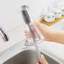 Load image into Gallery viewer, Long Handle Brush Multifunctional TPR Cleaning Bottle Brush 360 Silicone Milk Bottle Deep Clean Brushes Household Kitchen Cleaner
