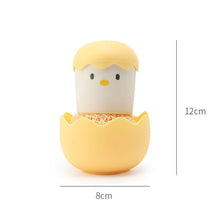 Load image into Gallery viewer, Kitchen Cartoon Eggshell Fiber Ball Pot Brush Washing Pot Brush with Handle Chicken Dishes Fiber Ball Cleaning Brush
