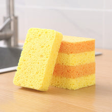 Load image into Gallery viewer, Magic Wood Pulp Dishwashing Sponge Compressed Reusable Sponge Bowl Brush Towel Dishcloth Kitchen Household Cleaning
