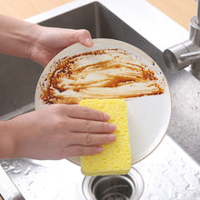 Load image into Gallery viewer, Magic Wood Pulp Dishwashing Sponge Compressed Reusable Sponge Bowl Brush Towel Dishcloth Kitchen Household Cleaning
