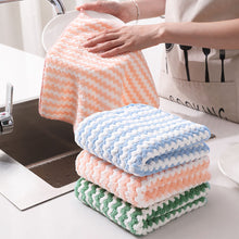 Load image into Gallery viewer, Household Super Absorbent Microfiber Kitchen Wave Washing Dish Bowl Cloth Clean Hand Towel Kitchen Dishcloth
