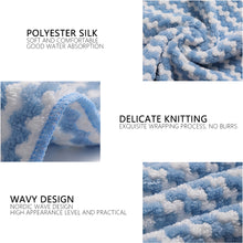 Load image into Gallery viewer, Household Super Absorbent Microfiber Kitchen Wave Washing Dish Bowl Cloth Clean Hand Towel Kitchen Dishcloth
