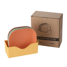 Load image into Gallery viewer, (5+1 Set) Home Dining Kitchen Small Plates Home Furnishing Bones Square Plate Disc Home Daily Use Snack Tray
